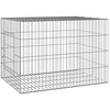vidaXL kaninbur 78x54x54 cm galvaniseret jern