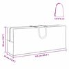 vidaXL Udendørs Opbevaringspose Sort 125 x 32 x 50 cm 210D Oxford Stof