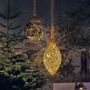 Luxform batteridrevet LED-stemningslampe Rope with Pine Cone