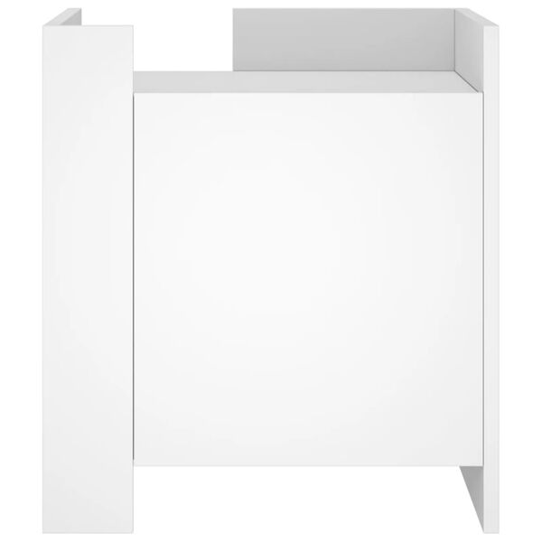 vidaXL sengebord 45x50x50 cm konstrueret tr&aelig; hvid