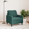 vidaXL lænestol 60 cm velour lysegrøn