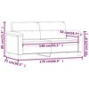 vidaXL 2-personers sofa 140 cm stof mikrofiberstof