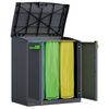 Keter affaldssorteringssystem Moby Compact Recycling System 100 cm grå