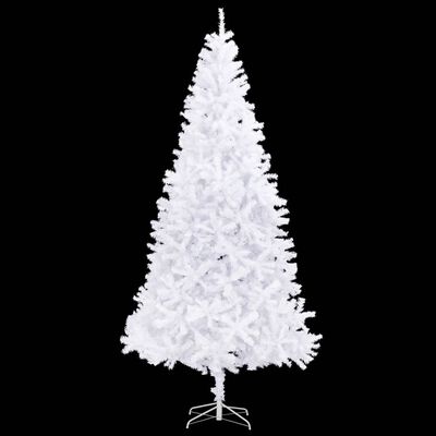 vidaXL kunstigt juletræ med lys 300 cm hvid