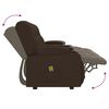 vidaXL 4-personers massagestol m. kopholdere kunstlæder brun