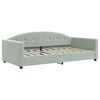vidaXL daybed 100x190 cm velour lysegr&aring;