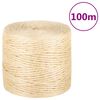 vidaXL reb 100 % sisal 4 mm 100 m