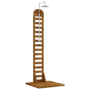vidaXL Udend&oslash;rs bruser 225 cm Massiv akacietr&aelig; og rustfrit st&aring;l
