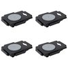 vidaXL m&oslash;belhunde 4 stk. med 8 hjul 150 kg polypropylen sort