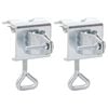 vidaXL parasolbeslag til altan 2 stk. 32 mm galvaniseret st&aring;l