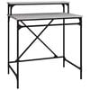 vidaXL skrivebord 80x50x90 cm konstrueret tr&aelig; og jern gr&aring; sonoma-eg