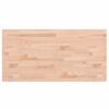 vidaXL bordplade til badev&aelig;relse 80x40x1,5 cm ubehandlet massiv b&oslash;g