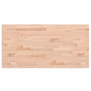 vidaXL bordplade til badev&aelig;relse 80x40x1,5 cm ubehandlet massiv b&oslash;g