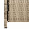 vidaXL Kabinet med d&oslash;r Beige 70 x 50 x 87 cm Polyester og Roly Rattan