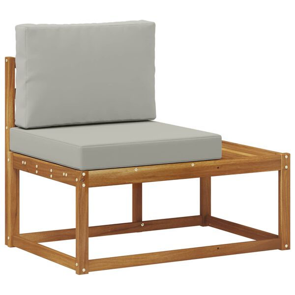 vidaXL Udend&oslash;rs Modulsofa med pude Naturfarvet 91 x 63 x 73 cm