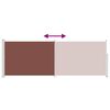 vidaXL sammenrullelig sidemarkise 160 x 500 cm brun