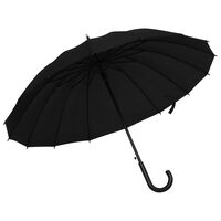 vidaXL paraply 105 cm automatisk åbning sort