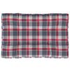 vidaxL pallehynde 120x80x12 cm stof r&oslash;dternet