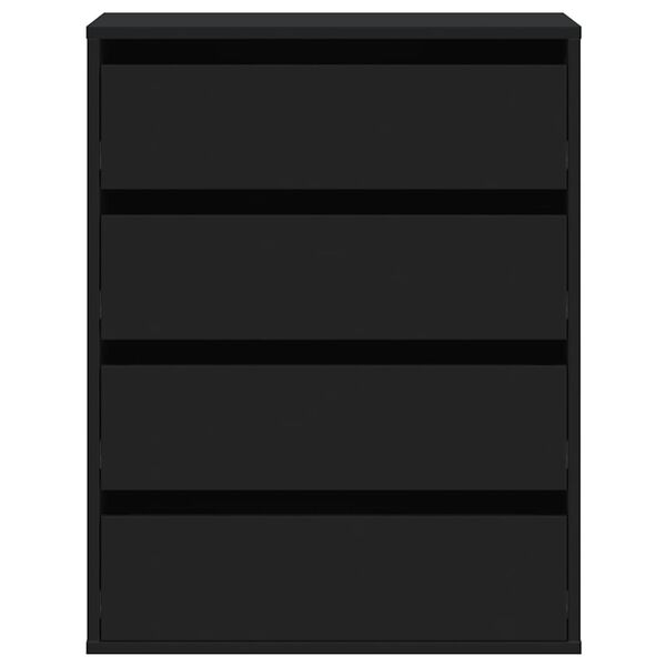 vidaXL kommode til hjørne 60x41x76 cm konstrueret træ sort