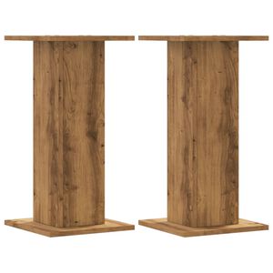 vidaXL plantestativer 2 stk. 30x30x60 cm konstrueret tr&aelig; egetr&aelig;sfarve