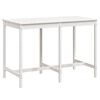 vidaXL havebord 159,5x82,5x110 cm massivt fyrretr&aelig; hvid