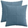 vidaXL Pudebetr&aelig;k 2 pcs ALMELO Bl&aring; 40 x 40 cm cordfl&oslash;jl