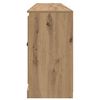 vidaXL Sideboards med skuffe 3 pcs Artisan Egetr&aelig; 70 x 35,5 x 67,5 cm