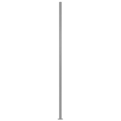 vidaXL hegnspanel med 2 stolper stof 180 x 180 cm gråbrun