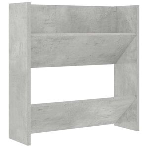 vidaXL v&aelig;gh&aelig;ngt skoskab 60x18x60 cm konstrueret tr&aelig; betongr&aring;