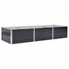 vidaXL h&aelig;vet plantekasse 240x80x45 cm galvaniseret st&aring;l antracitgr&aring;