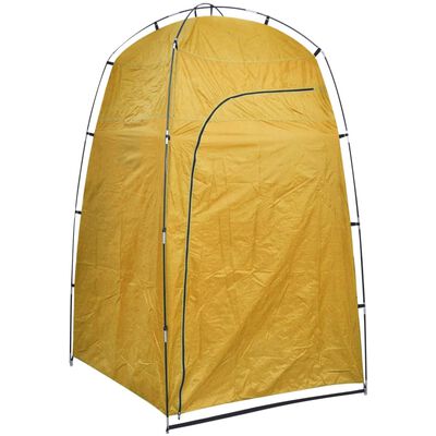 vidaXL telt til bruser/toilet/omklædning gul
