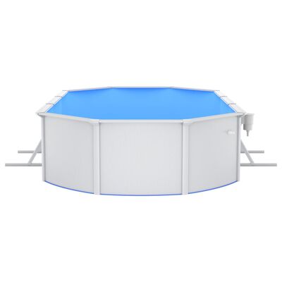 vidaXL swimmingpool med poolstige 610x360x120 cm