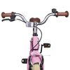 vidaXL B&oslash;rnecykel 18 tommer til 5-7 &aring;r gammel Lys pink