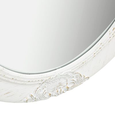 vidaXL vægspejl barokstil 50x60 cm hvid