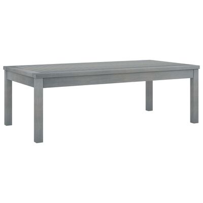 vidaXL sofabord 100x50x33 cm massivt akacietræ grå