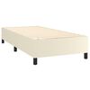 vidaXL Boxspring sengeramme 80x200 cm kunstl&aelig;der cremefarvet