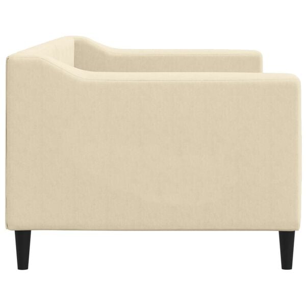 vidaXL daybed 80x200 cm stof cremefarvet