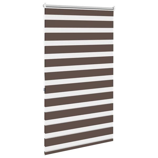 vidaXL Rullegardin i zebradesign 80 x 175 cm kaffefarvet