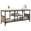 vidaXL TV-skab Artisan Egetr&aelig; 100 x 35 x 45 cm Ingeni&oslash;rt tr&aelig; og jern