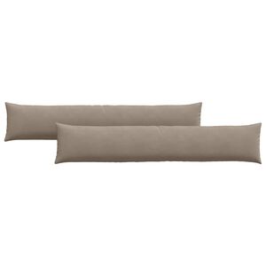 vidaXL Sofapuder 2 pcs Gr&aring;brun 200 x 40 cm Stof