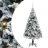 vidaXL Kunstigt juletr&aelig; med stativ Hvid 150 cm PVC og St&aring;l og Plastik