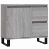 vidaXL badev&aelig;relsesskab 65x33x60 cm konstrueret tr&aelig; gr&aring; sonoma-eg