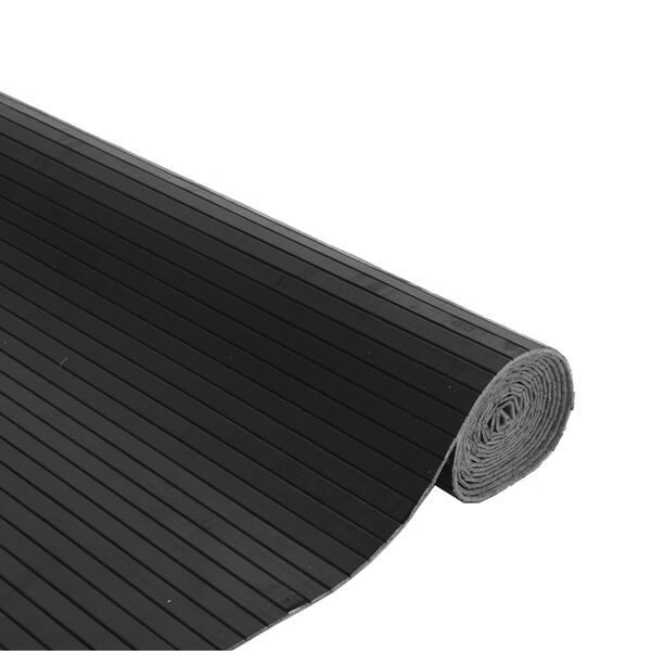 vidaXL gulvt&aelig;ppe 80x300 cm rektangul&aelig;r bambus gr&aring;