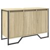 vidaXL underskab til h&aring;ndvask 91x35x60 cm konstrueret tr&aelig; sonoma-eg