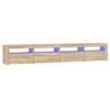vidaXL tv-skab med LED-lys 240x35x40 cm sonoma-eg