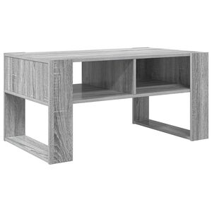 vidaXL Sofabord Gr&aring; Sonoma 92 x 53 x 45 cm Konstrueret tr&aelig;
