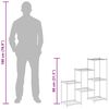 vidaXL blomsterstativ 83x25x80 cm jern sort