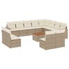 vidaXL sofas&aelig;t til haven 13 dele med hynder polyrattan beige