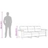 vidaXL 3-personers sofa 180 cm mikrofiberstof cremefarvet