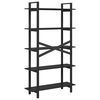 vidaXL Bogreol Sort eg 100 x 33,5 x 178 cm Konstrueret tr&aelig;